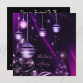 カスタムクリスマスパーティの招待状 招待状 (正面/裏面)