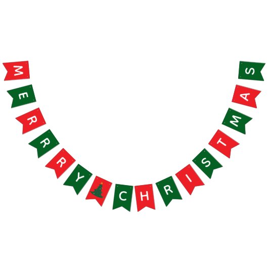 カスタムクリスマスパーティーバナーパーソナライズされた- Decor バンティングフラッグ (全)