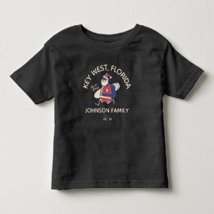 カスタムクリスマスファミリービーチバケーションマッチング トドラーTシャツ