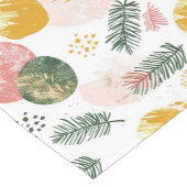 カスタムクリスマスフェスティバル季節の姓 ショートテーブルランナー (コーナー)