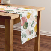 カスタムクリスマスフェスティバル季節の姓 ショートテーブルランナー (インサイチュ)