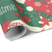 カスタムクリスマスプレゼント包装 ラッピングペーパー (ロールコーナー)