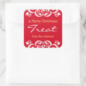 カスタムクリスマスホリディトリートv3 スクエアシール (バッグ)