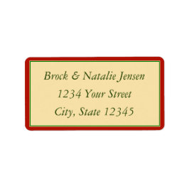 カスタムクリスマスホリデーエンベロープ住所 シール