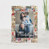 カスタムクリスマスホリデーグリーティングパターンホリデー カード (正面)