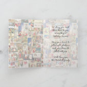 カスタムクリスマスホリデーグリーティングパターンホリデー カード (内部)