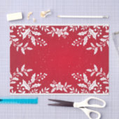 カスタムクリスマスホリーティッシュペーパー 薄葉紙 (クラフト)