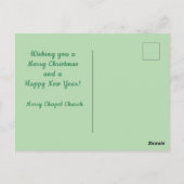 カスタムクリスマスホリーポストカード ポストカード (裏面)