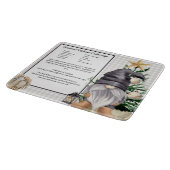 カスタムクリスマスレシピキープサケ水カラー格言 カッティングボード (角)