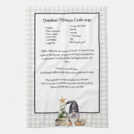 カスタムクリスマスレシピキープサケ水カラー格言 キッチンタオル