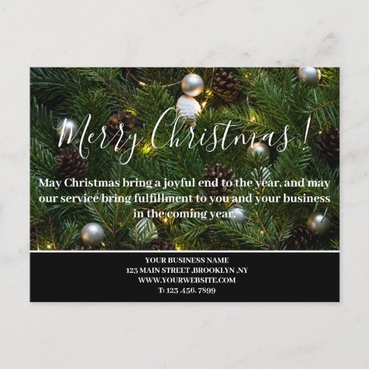 カスタムクリスマス事業 シーズンポストカード (正面)