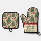 カスタムクリスマス先生プレゼント 鍋つかみ&鍋敷きセット (正面)