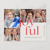 カスタムクリスマス写真カードクリスマスホリデー葉書 シーズンポストカード (正面)