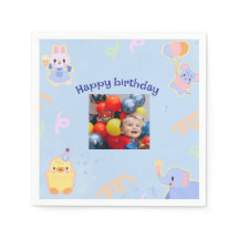 カスタムクリスマス写真ナプキン