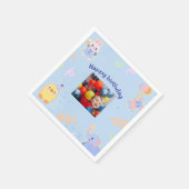 カスタムクリスマス写真ナプキン スタンダードカクテルナプキン (角)