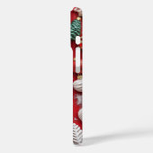 カスタムクリスマス写真フェスティバル赤白 Case-Mate iPhoneケース (裏面 / 左)