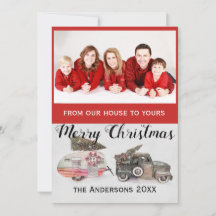 カスタムクリスマス写真玩具トラックとトレーラー