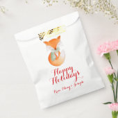 カスタムクリスマス包まれたアップフォックス抱き枕 フェイバーバッグ (封をした状態)