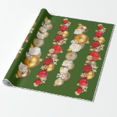 カスタムクリスマス包装紙 ラッピングペーパー (アンロールド)