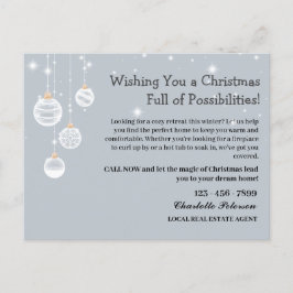 カスタムクリスマス実在エステートマーケティング農業 シーズンポストカード
