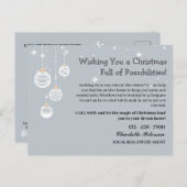 カスタムクリスマス実在エステートマーケティング農業 シーズンポストカード (正面/裏面)