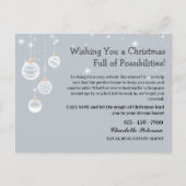 カスタムクリスマス実在エステートマーケティング農業 シーズンポストカード (正面)