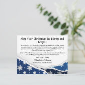 カスタムクリスマス実在エステート農業 シーズンポストカード (スタンド正面)