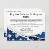 カスタムクリスマス実在エステート農業 シーズンポストカード (正面/裏面)