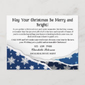 カスタムクリスマス実在エステート農業 シーズンポストカード (正面)