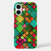 カスタムクリスマス市松模様にパターン電話ケース Case-Mate iPhoneケース (裏面)