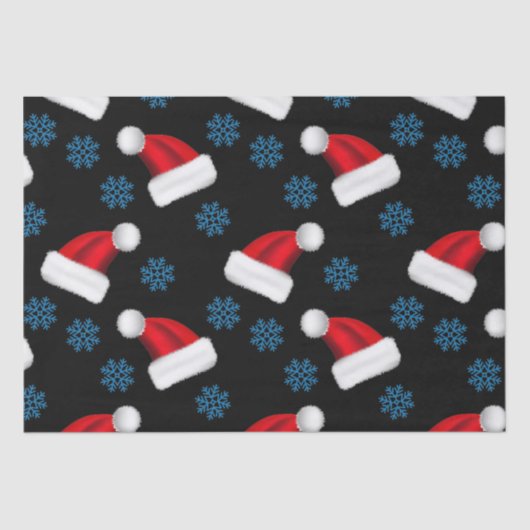 カスタムクリスマス帽 | ホリパーソナライズされたデーサンタ 薄葉紙 (正面)