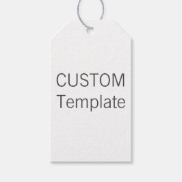 カスタムクリスマス白いギフトラベルグレー（灰色）トウィン ギフトタグ