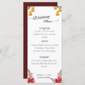 カスタムクリスマス結婚のメニュー メニュー (正面/裏面)