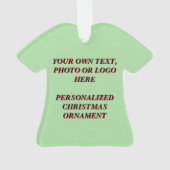 カスタムクリスマス装飾 – 独自のデザインを作成 オーナメント (裏面)