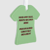 カスタムクリスマス装飾 – 独自のデザインを作成 オーナメント (正面)