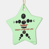 カスタムクリスマス重りリフター セラミックオーナメント (左)