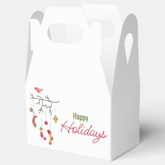 カスタムクリスマス飾り用化粧箱 フェイバーボックス (オープン)