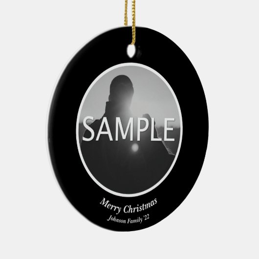 カスタムクリスマス飾り セラミックオーナメント (右)