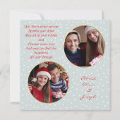 カスタムクリスマス3枚写真シーズンの挨拶 シーズンカード (裏面)