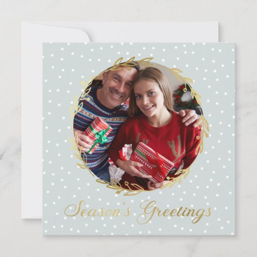 カスタムクリスマス3枚写真シーズンの挨拶 シーズンカード (正面)