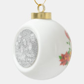 カスタムクリスマス |ここに画像を追加します セラミックボールオーナメント (右)