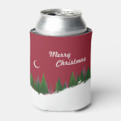 カスタムクリスマス・ウッズシーン 缶クーラー (缶正面)