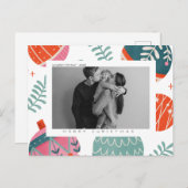 カスタムクリスマス&ホリデーはがき（写真付き） シーズンポストカード (正面/裏面)