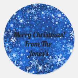 カスタムクリスマス ラウンドシール