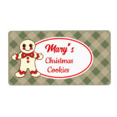 カスタムクリスマスCookieラベル ラベル (正面)