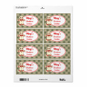 カスタムクリスマスCookieラベル ラベル (フルシート)