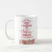 カスタムクリスマスCookie at -Your Text – 休日 コーヒーマグカップ (左)