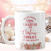 カスタムクリスマスCookie at -Your Text – 休日 コーヒーマグカップ