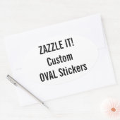 カスタムクリスマスOVALステッカー空白のテンプレート 楕円形シール (封筒)