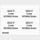 カスタムクリスマスRECTANGLEステッカー空白のテンプレート 長方形シール (シート)